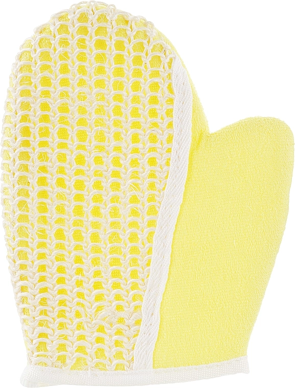 SPL Мочалка-рукавичка, 7989, желтая Shower Glove - фото N2