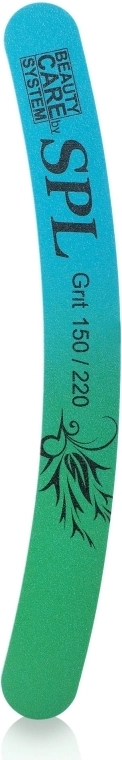 SPL Пилка для нігтів, 150/220, CF-628, синьо-зелена Design Nail File - фото N1