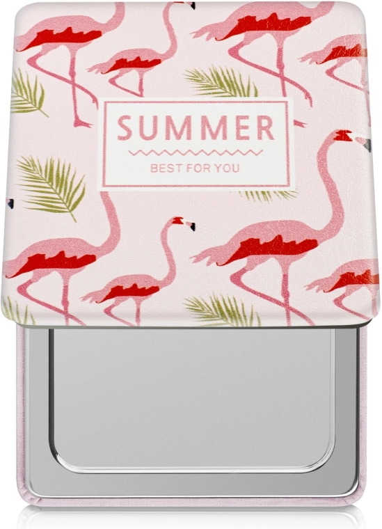 SPL Зеркало косметическое, "Summer Best fou You", розовое фламинго - фото N2