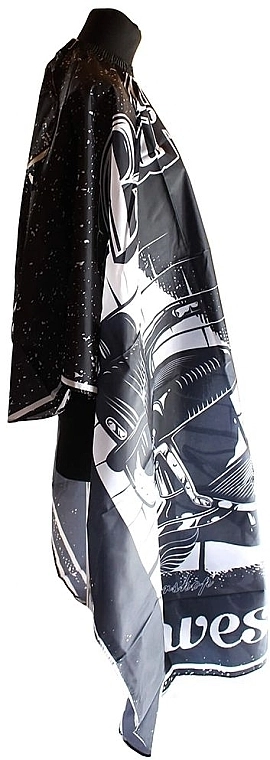 SPL Пеньюар парикмахерский, 905073-18, черный Barber - фото N5