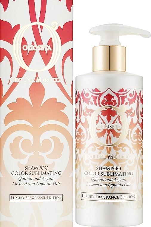 Barex Italiana Шампунь для волосся "Вишуканість кольору" Olioseta Oro Del Marocco Color Sublimating Shampoo - фото N2