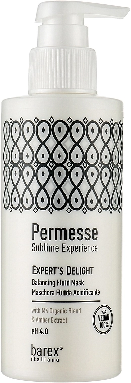 Barex Italiana Маска-флюид закрепляющая Permesse Sublime Experience Expert's Delight Balancing Fluid Mask, 200ml - фото N1