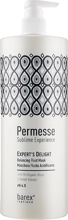 Barex Italiana Маска-флюид закрепляющая Permesse Sublime Experience Expert's Delight Balancing Fluid Mask, 200ml - фото N2