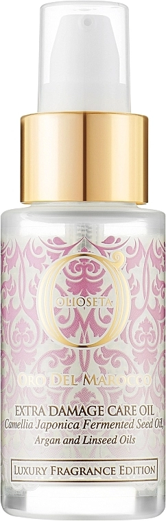 Barex Italiana Восстанавливающее масло для поврежденных волос Olioseta Oro Del Marocco Extra Damage Care Oil - фото N1