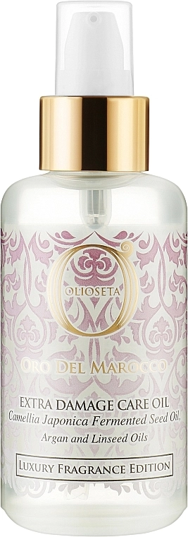 Barex Italiana Восстанавливающее масло для поврежденных волос Olioseta Oro Del Marocco Extra Damage Care Oil - фото N3