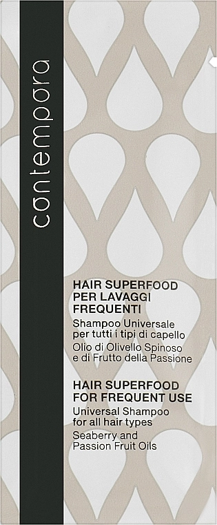 Barex Italiana Шампунь для всіх типів волосся Contempora Frequdent Use Universal Shampoo (пробник) - фото N1