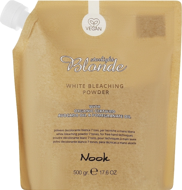 Nook Освітлювальна пудра для волосся Starlight Blonde White Bleaching Powder - фото N1