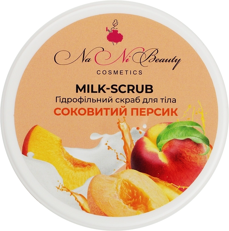 NaNiBeauty Гидрофильный скраб для тела "Сочный персик" - фото N1