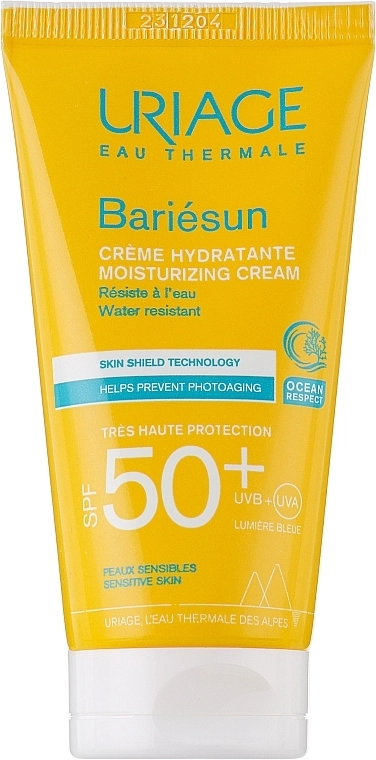 Uriage Солнцезащитный увлажняющий крем для тела Bariesun Moisturuzing Cream SPF50+ - фото N1