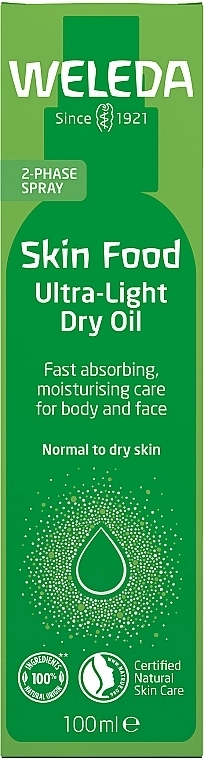 Weleda Ультралегка суха олія для обличчя та тіла "Скин Фуд" Skin Food Ultra Light Dry Oil - фото N2