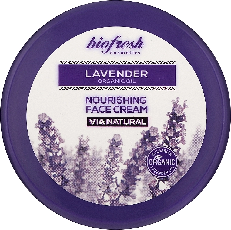 BioFresh Питательный крем для лица Via Natural Lavender Organic Oil Nourishing Face Cream - фото N1