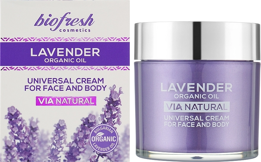 BioFresh Універсальний крем для обличчя та тіла Lavender Organic Oil Universal Cream For Face & Body - фото N2