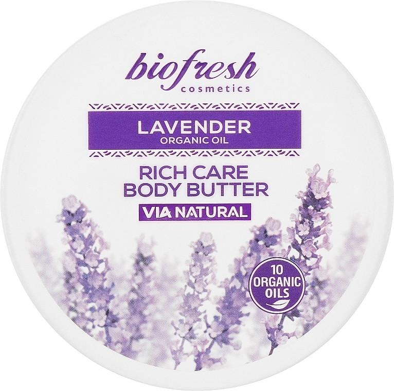 BioFresh Насыщенное масло для тела "Лаванда" Lavender Organic Oil Rich Care Body Butter - фото N1