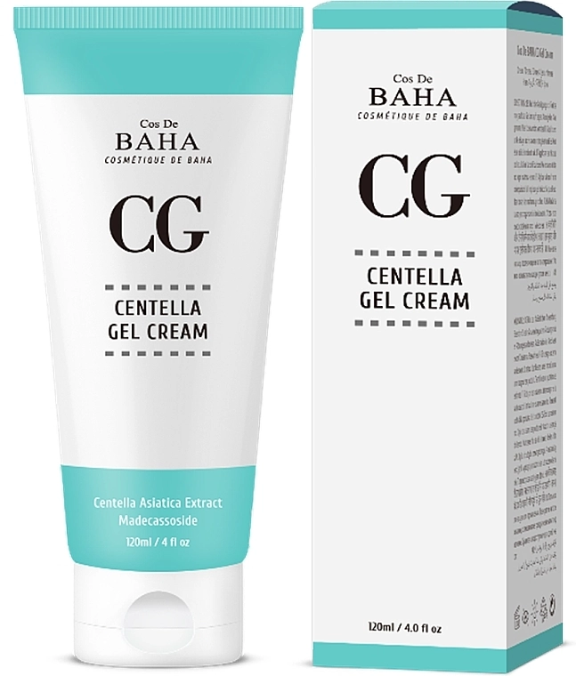 Відновлюючий заспокійливий крем з центеллою - Cos De Baha CG Centella Gel Cream, 120 мл - фото N1