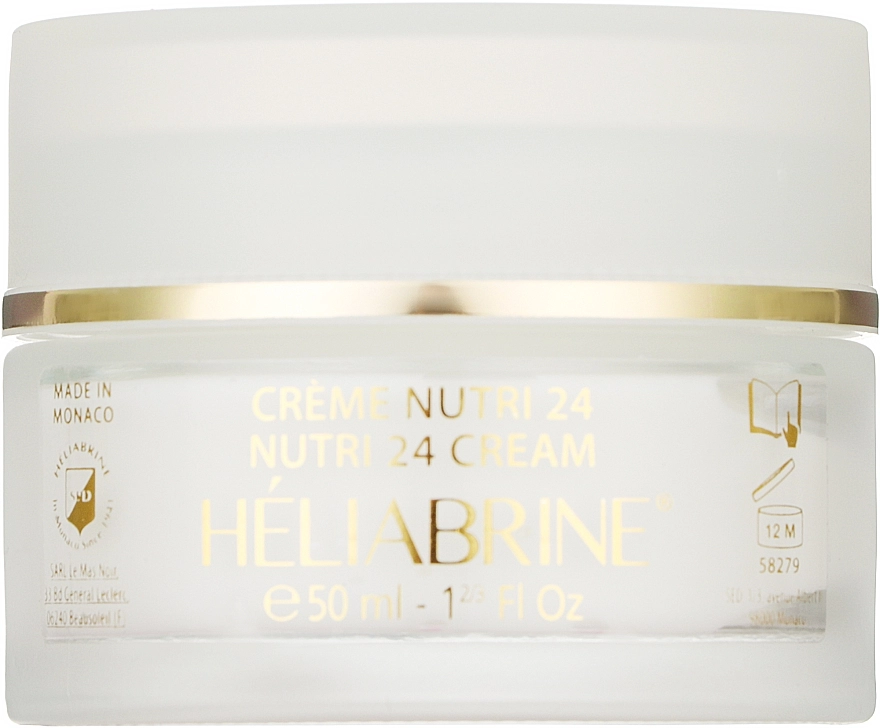 Heliabrine Зволожувальний і тонізувальний крем для сухої шкіри обличчя Nutri 24 Cream - фото N1