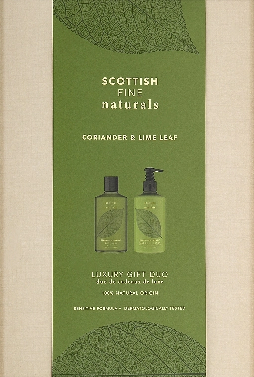 Scottish Fine Soaps Набор Coriander & Lime Leaf Luxury Gift Duo (sh/gel/300ml + lot/300ml) - фото N1