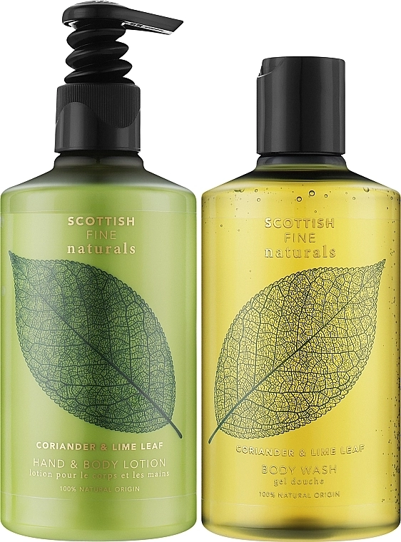 Scottish Fine Soaps Набір Coriander & Lime Leaf Luxury Gift Duo (sh/gel/300ml + lot/300ml) - фото N2