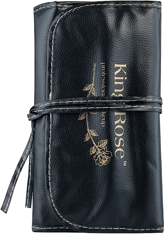 King Rose Набор кистей для макияжа в черном чехле, 24 шт Professional Makeup - фото N3