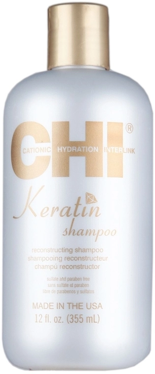 CHI Восстанавливающий кератиновый шампунь Keratin Reconstructing Shampoo - фото N4