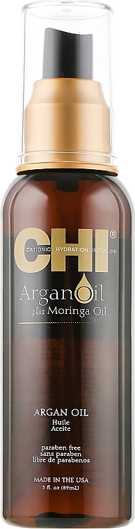 CHI Зволожуюча олія для волосся Argan Oil Plus Moringa Oil - фото N3