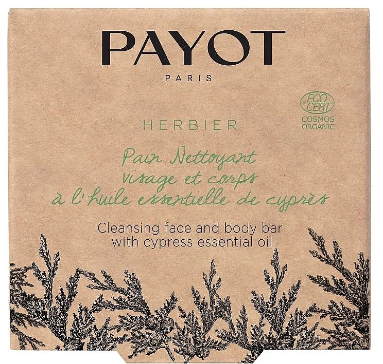 Payot Мило для обличчя й тіла з ефірною олією кипариса Herbier Face & Body Cleansing Bar - фото N3