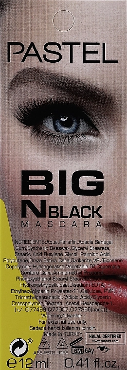 Pastel Unice Big N Black Mascara Туш для вій - фото N3