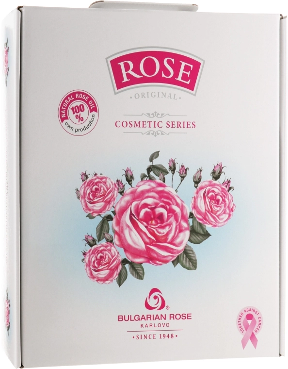 Bulgarian Rose Набор Rose Bulgarska Rosa (cr/50ml + h/cr/50ml + cr/soap/100g + gel/200ml + micellar/water/150ml) - фото N1