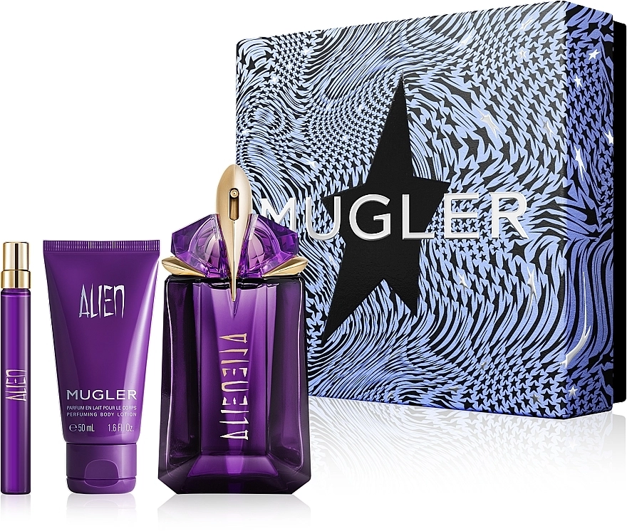 Mugler Alien Набор (edp/60ml + edp/10ml + b/lot/50ml) - фото N2