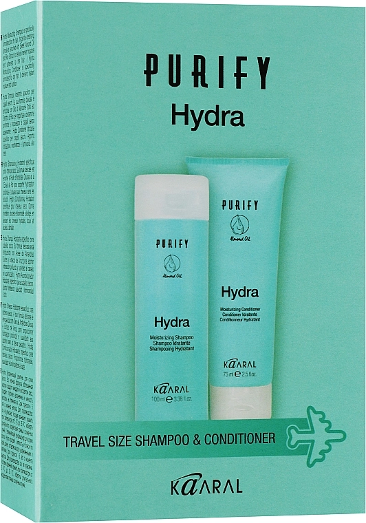 Kaaral Дорожный набор Purify Hydra Travel Kit (shm/100ml + cond/75ml) - фото N1