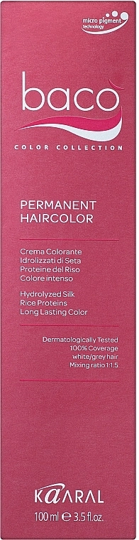 Kaaral Краска для волос Baco Color Hair-Dye - фото N3