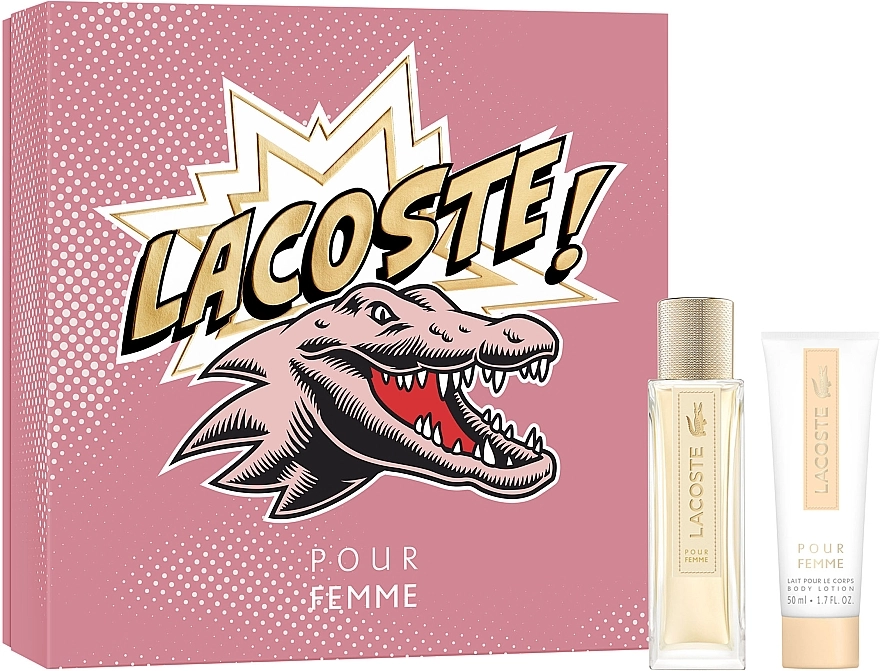 Lacoste Pour Femme Festive Gift Set Набір (edp/50ml + b/lot/50ml) - фото N1
