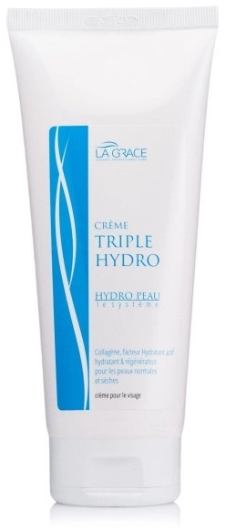 La Grace Крем для лица с коллагеном и активным увлажняющим фактором Triple Hydra Cream, 50ml - фото N1