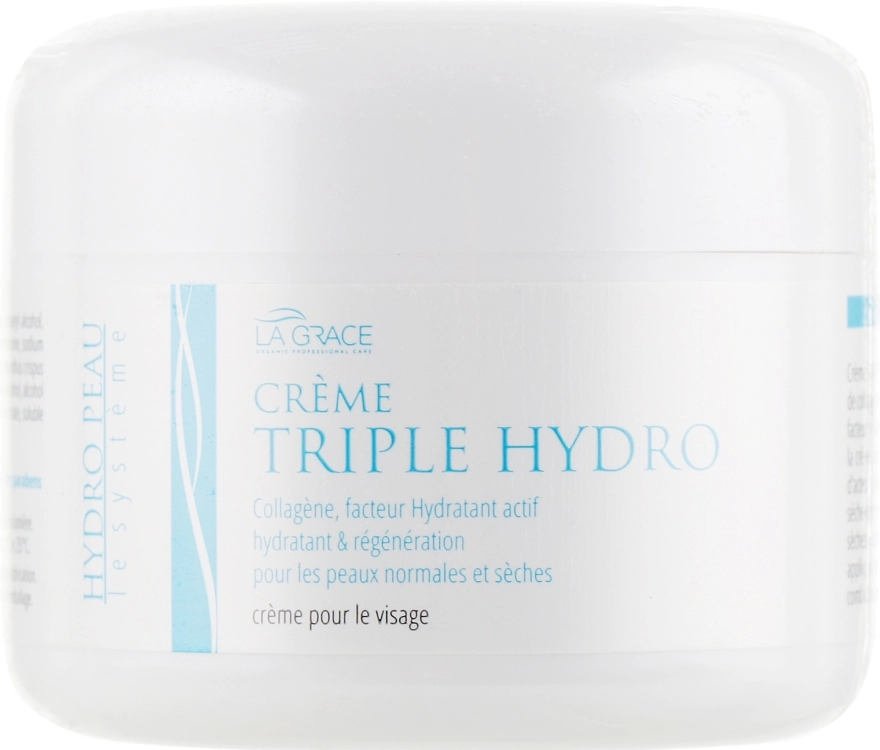 La Grace Крем для лица с коллагеном и активным увлажняющим фактором Triple Hydra Cream, 200ml - фото N4