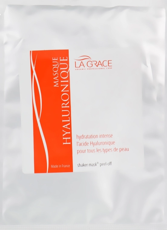 La Grace Альгинатная маска для лица с гиалуроновой кислотой "Гиалуроник" Masque Hyakuronic - фото N3