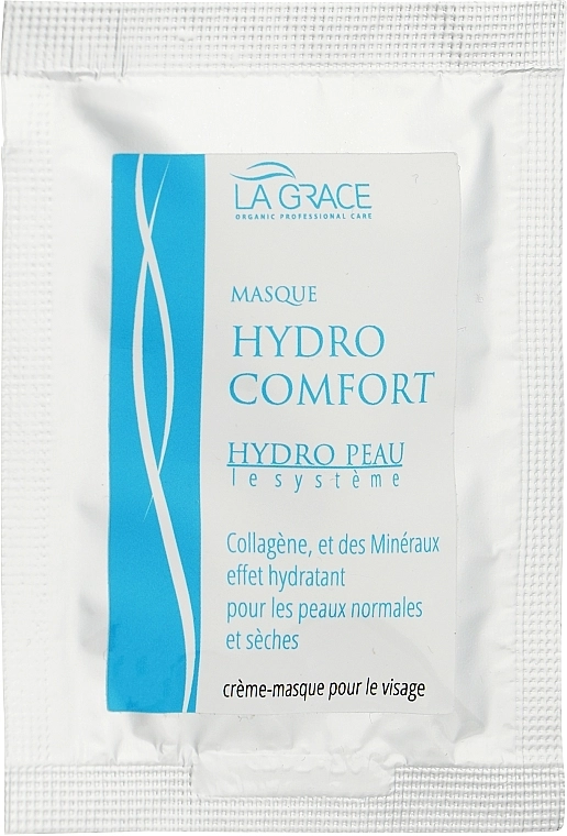 La Grace Маска для обличчя гідрокомфорт із колагеном та морськими мінералами Hydro Comfort Mask - фото N1