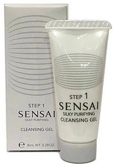 Sensai Очищающий гель Silky Purifying Cleansing Gel Step 1 (пробник) - фото N4