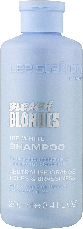 Lee Stafford Шампунь із синім пігментом для світлого волосся Bleach Blondes Ice White Toning Shampoo - фото N1