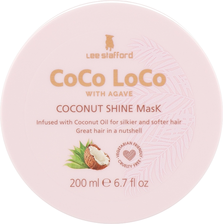 Lee Stafford Увлажняющая маска для волос Coco Loco With Agave Coconut Shine Mask - фото N1