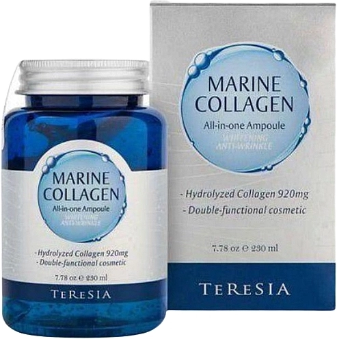 Teresia УЦЕНКА Многофункциональная ампульная сыворотка с коллагеном Marine Collagen All In One Ampoule * - фото N1