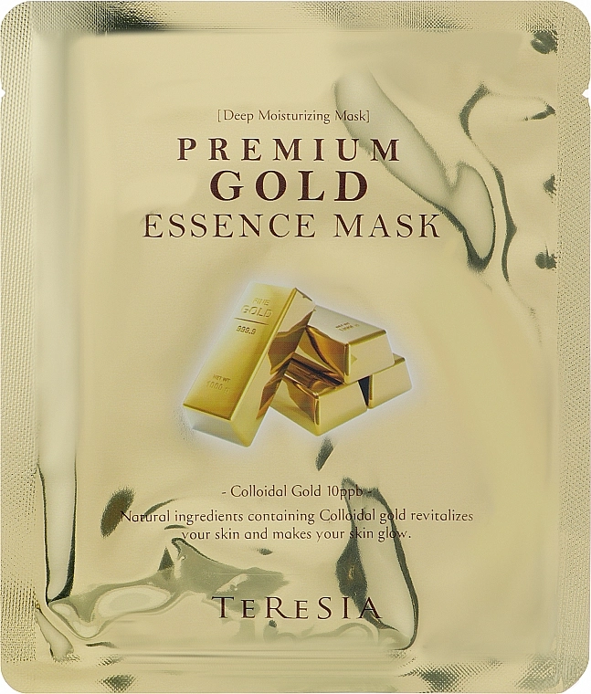 Teresia Омолоджувальна тканинна маска для обличчя із золотом Premium Gode Essence Mask - фото N1