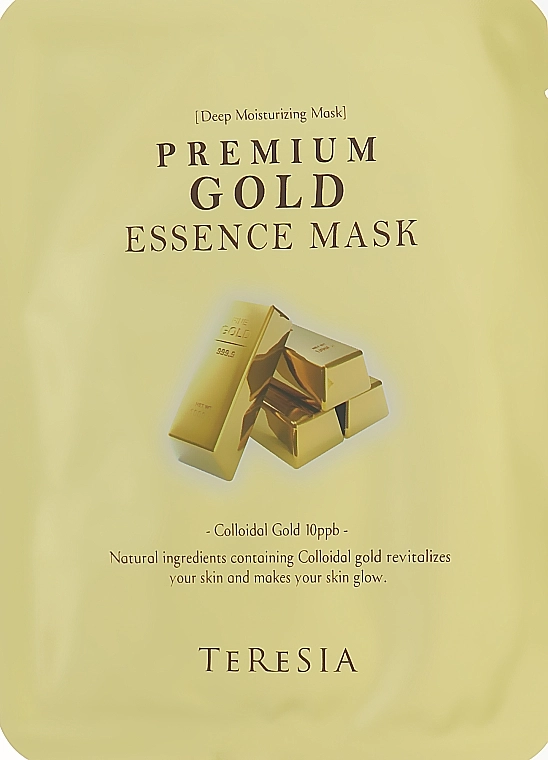 Teresia Омолаживающая тканевая маска для лица с золотом Premium Gode Essence Mask - фото N4