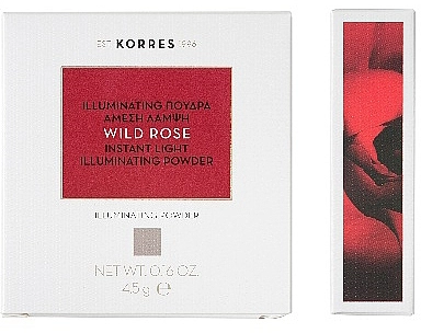 Korres Wild Rose Instant Light Illuminating Powder Пудра для лица - фото N2