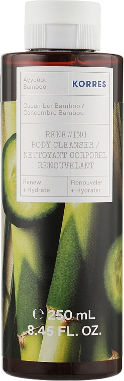 Korres Відновлювальний гель для душу "Огірок і бамбук" Cucumber Bamboo Renewing Body Cleanser - фото N1