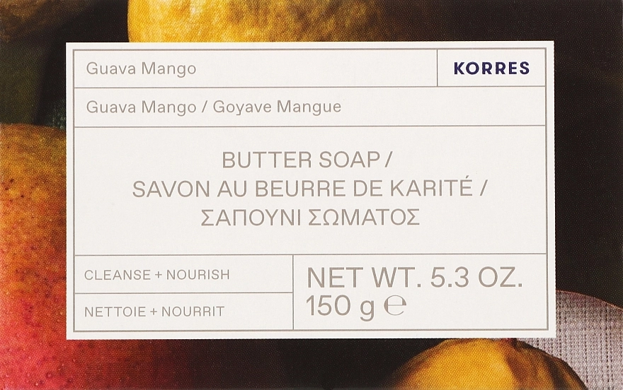 Korres Мыло Guava Mango Butter Soap - фото N1