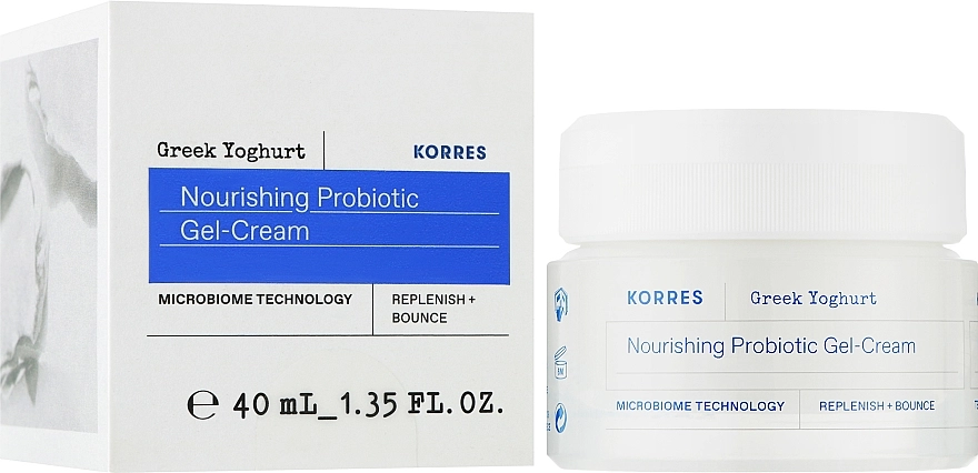 Korres Увлажняющий гель-крем с пробиотиками для лица для нормальной и жирной кожи Greek Yoghurt Nourishing Probiotic Gel-Cream - фото N2