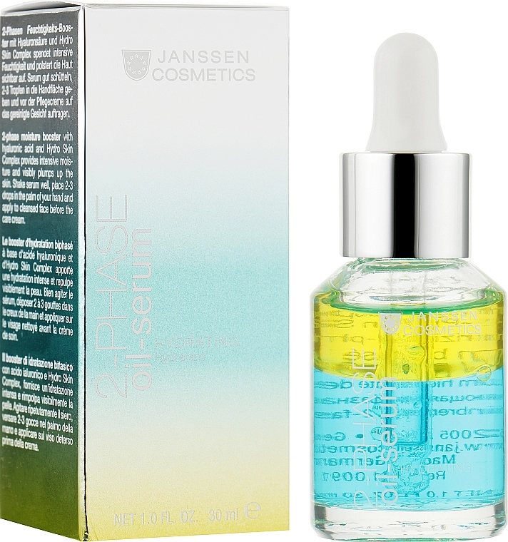 Janssen Cosmetics Двофазна зволожувальна сироватка для обличчя Janessene Cosmetics 2-Phase Oil Serum Hydrating - фото N2