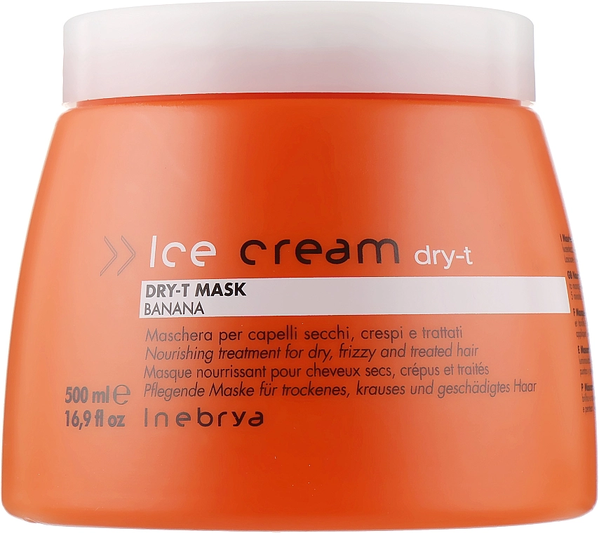 Inebrya Маска для сухого і неслухняного волосся Ice Cream Dry-T Mask - фото N5