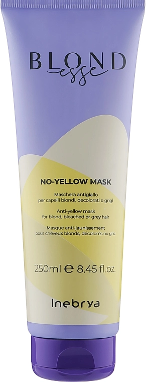 Inebrya Маска для осветленных или седых волос Blondesse No-Yellow Mask - фото N1