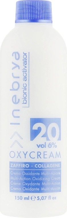 Inebrya Окси-крем "Сапфир-коллаген" 20, 6% Bionic Activator Oxycream 20 Vol 6% - фото N1