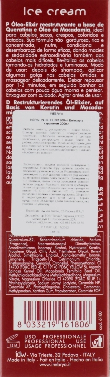 Inebrya Эликсир с кератином Keratin Oil Elixir - фото N4